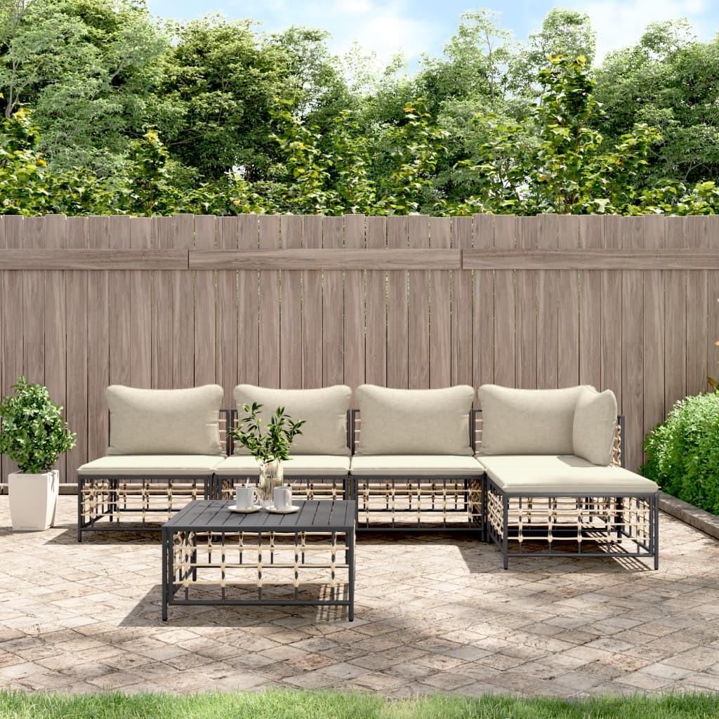 VidaXL Garten lounge set poly-rattan  