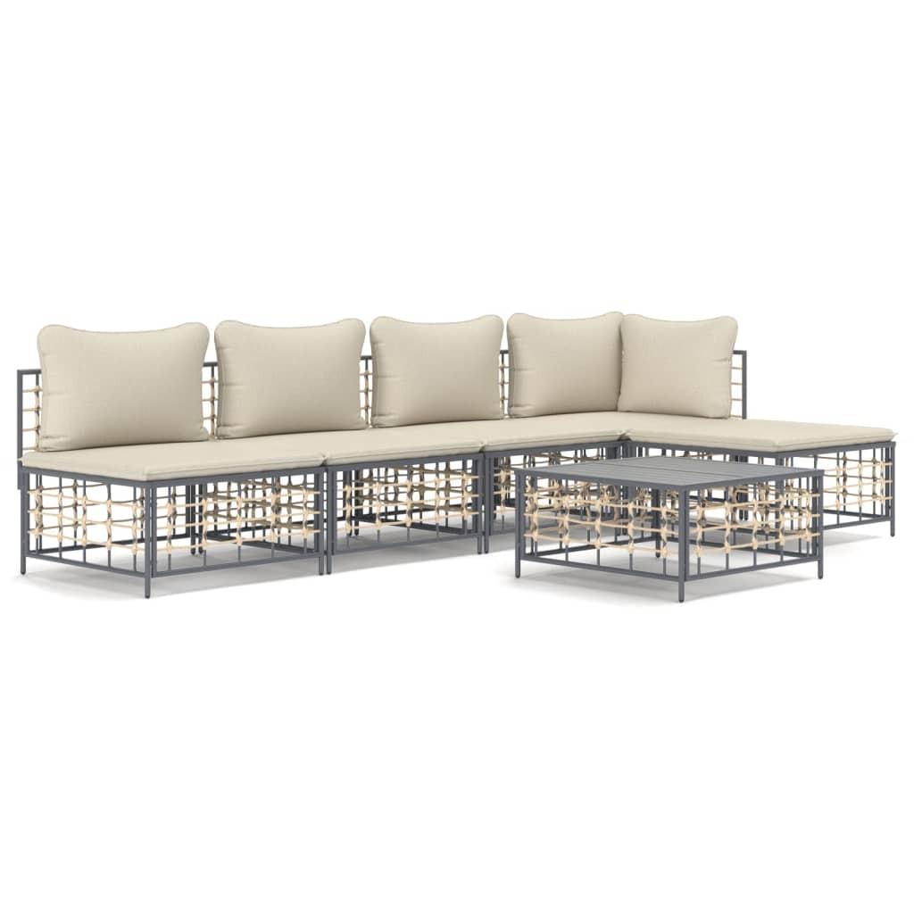 VidaXL Garten lounge set poly-rattan  