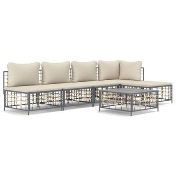 Garten lounge set poly-rattan