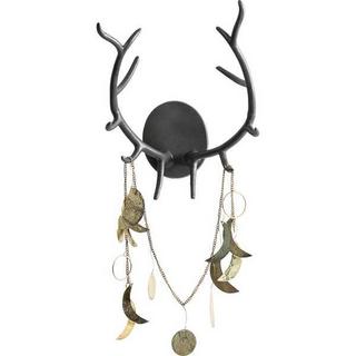 mutoni Bois de cerf décoratif Antler métal noir  