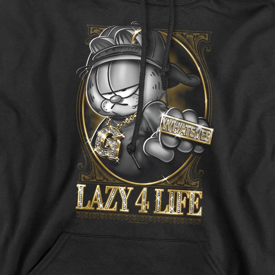 Garfield Sweat À Capuche Lazy 4 Life  