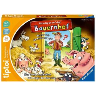 Ravensburger  Ravensburger tiptoi Spiel 00125 Rätselspaß auf dem Bauernhof - Lernspiel ab 3 Jahren, lehrreiches Logikspiel für Jungen und Mädchen, für 1-4 Spieler 