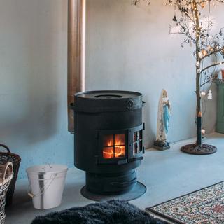 Northix Posacenere zincato con coperchio  