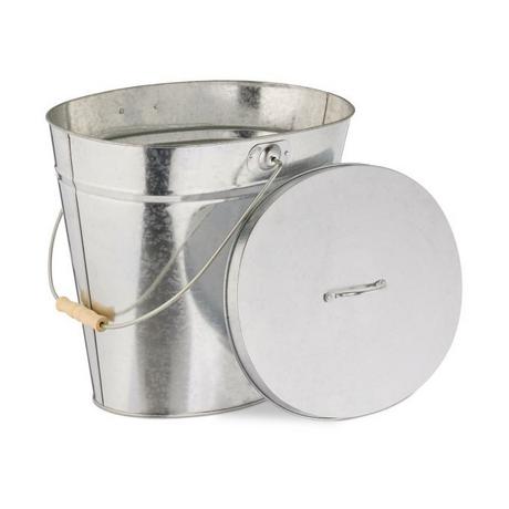 Northix Posacenere zincato con coperchio  