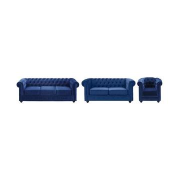 Couchgarnitur 3+2+1 CHESTERFIELD Samt