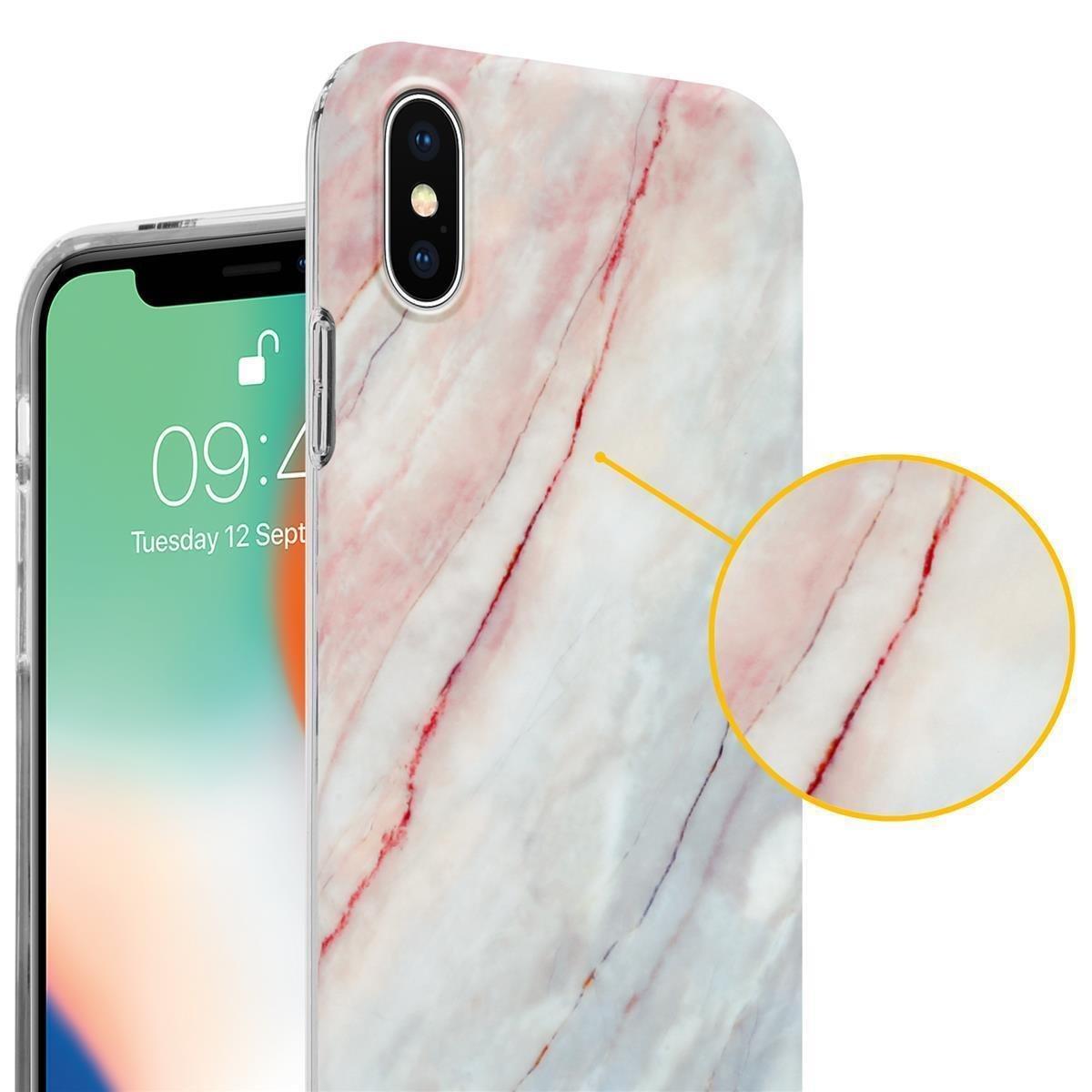 Cadorabo  Hülle für Apple iPhone X  XS aus TPU Silikon mit Muster Mosaik 