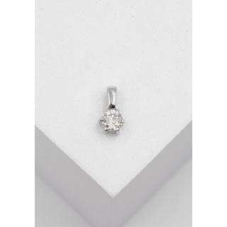 MUAU Schmuck  Anhänger Weissgold 750 6-Griff-Fassung Diamant 0.25ct. 