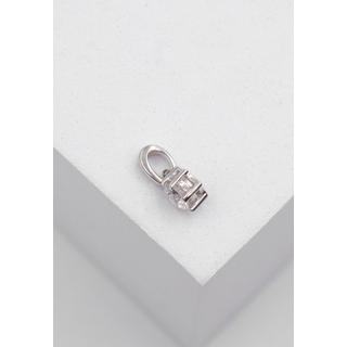 MUAU Schmuck  Anhänger Weissgold 750 6-Griff-Fassung Diamant 0.25ct. 