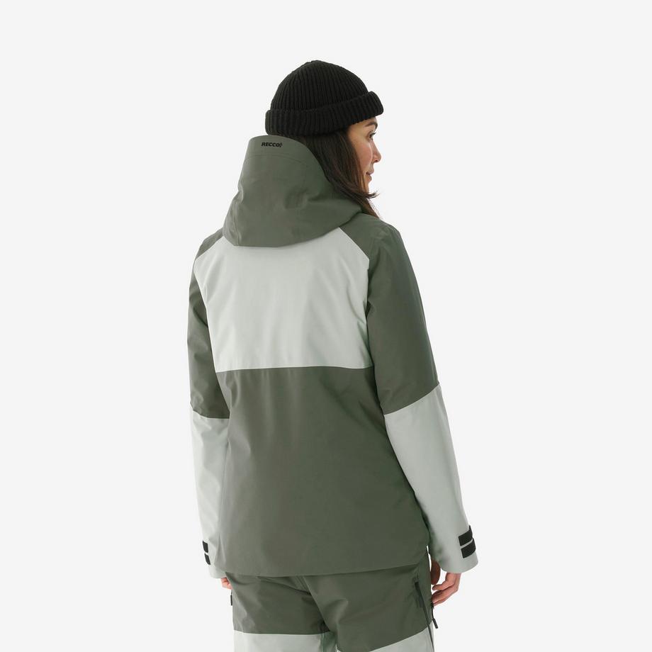 WEDZE Ski- und Snowboardjacke Warm Atmungsaktiv Polyester  