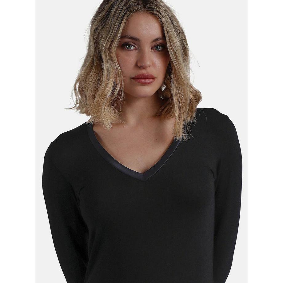 Admas Pico Raso Top Maniche Lunghe  