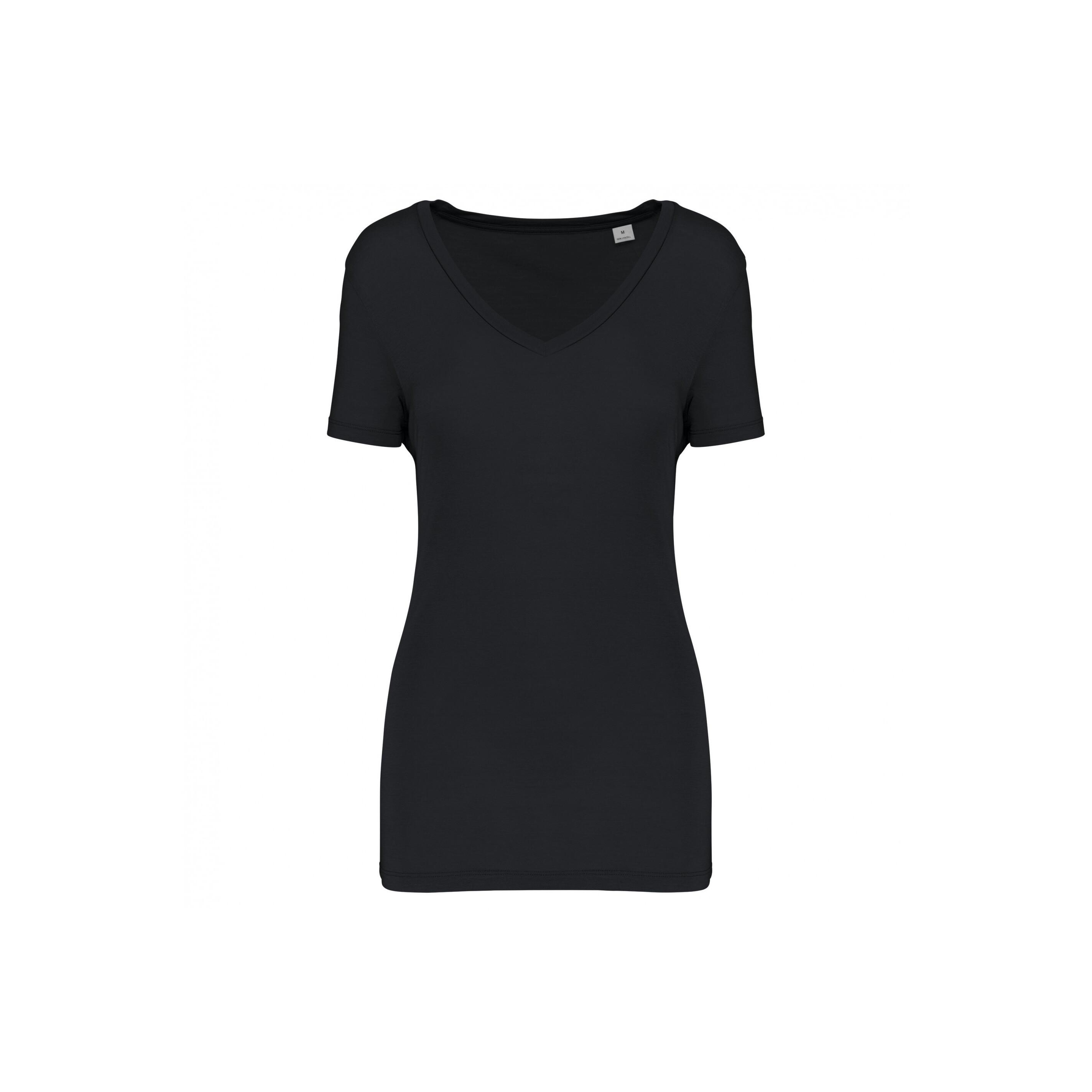 Kariban Yoce Tence V-Ausschnitt Kurzarm T-Shirt  