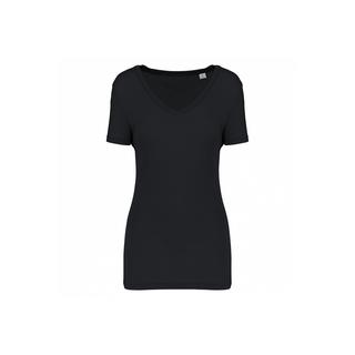 Kariban Yoce Tence V-Ausschnitt Kurzarm T-Shirt  