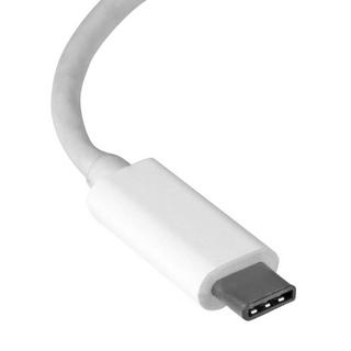 STARTECH.COM  USB-C auf Gigabit-Ethernet-Adapter - Weiß - USB 3.0 auf RJ45 LAN-Netzwerkadapter - USB-Typ-C auf Ethernet 