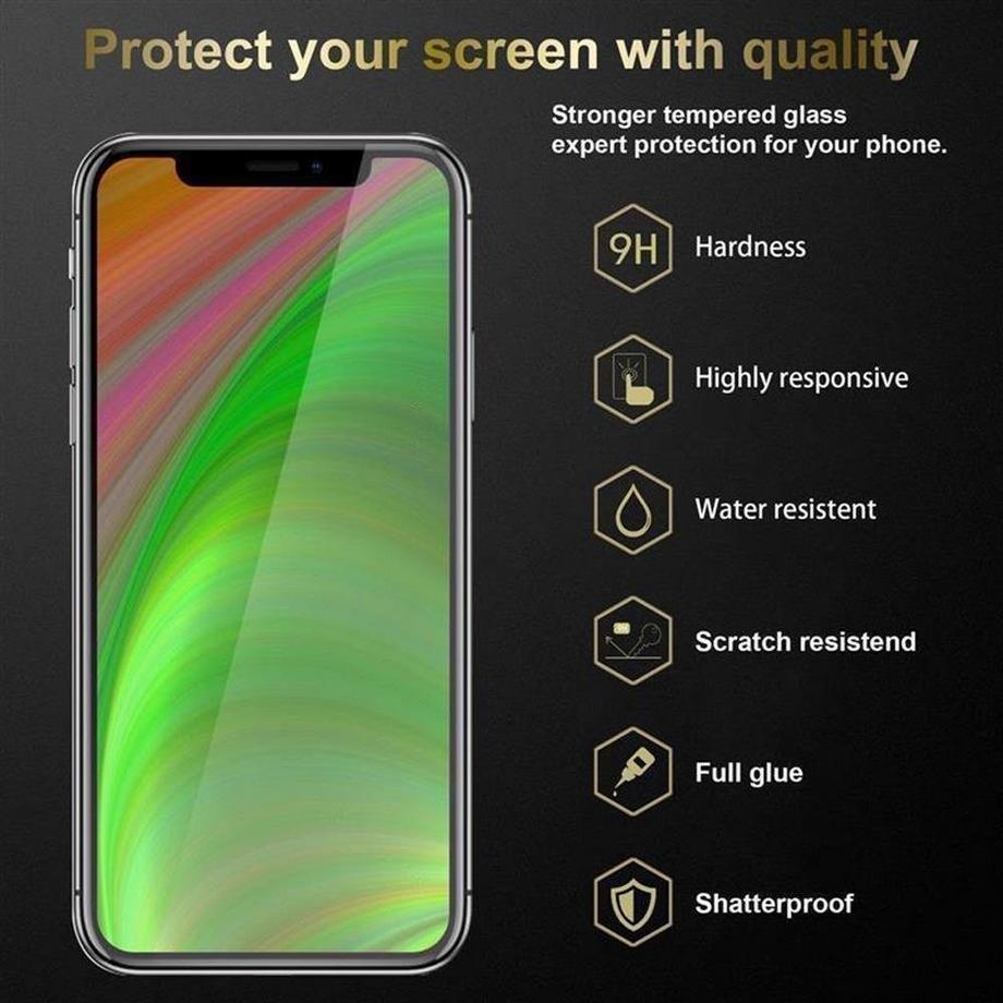 Cadorabo  Vollbild Display-Schutzglas für Apple iPhone 11 - Schutzfolie 