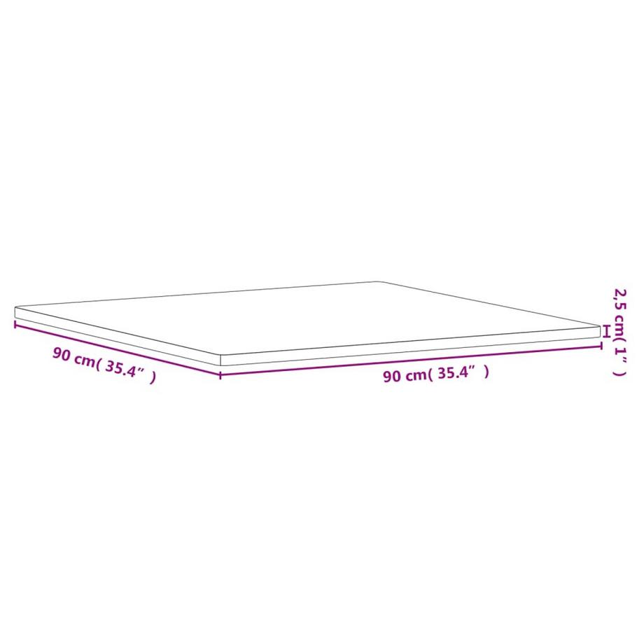 VidaXL Dessus de table bois  