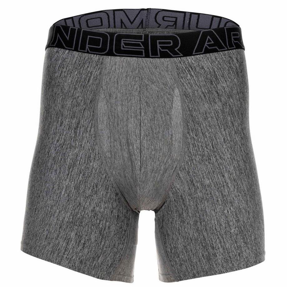UNDER ARMOUR UA Performance Tech Solid 6 Inch Boxer Briefs Lot de 3  