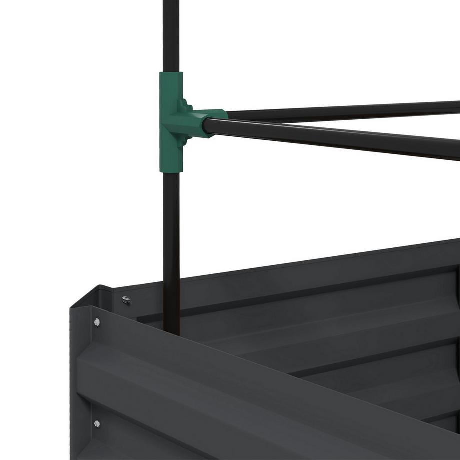 Outsunny Hochbeet mit Rankgitter  