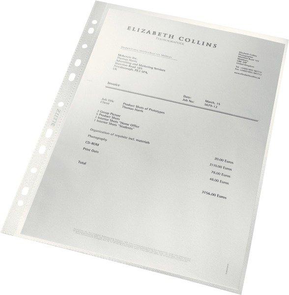 Leitz LEITZ Zeigetaschen PP Recycle A4 4791-30-03 transparent, 140my 25 Stück  