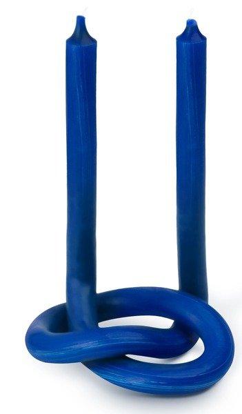 Image of Knot Candles Knot Kerze Royal Blue - ONE SIZE
