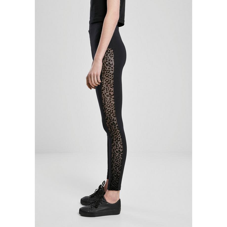 URBAN CLASSICS Flock Lace Stripe Leggings  