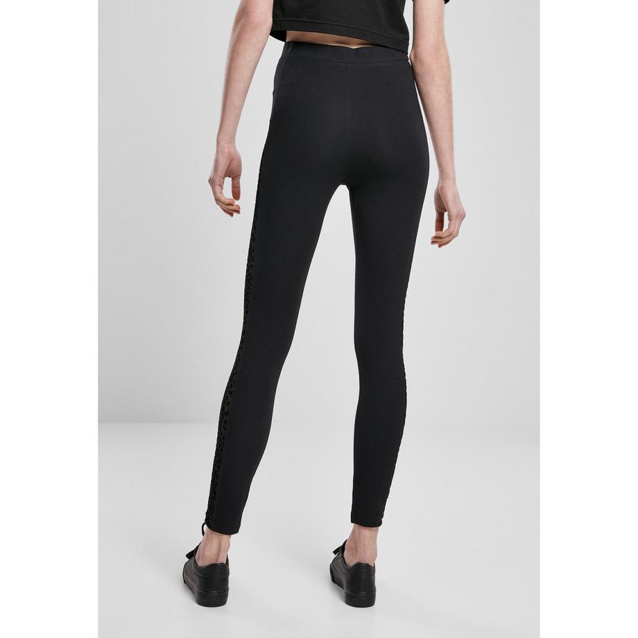 URBAN CLASSICS Flock Lace Stripe Leggings  