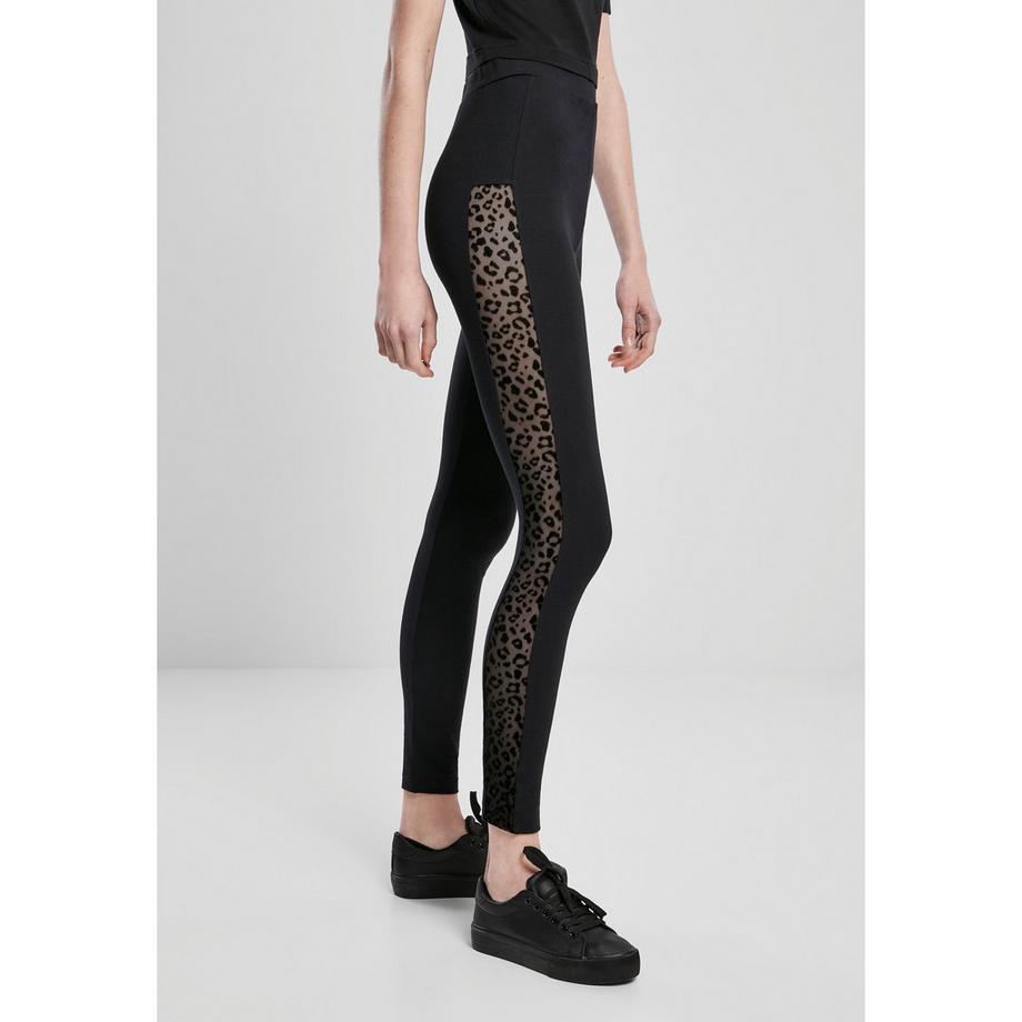 URBAN CLASSICS Flock Lace Stripe Leggings  