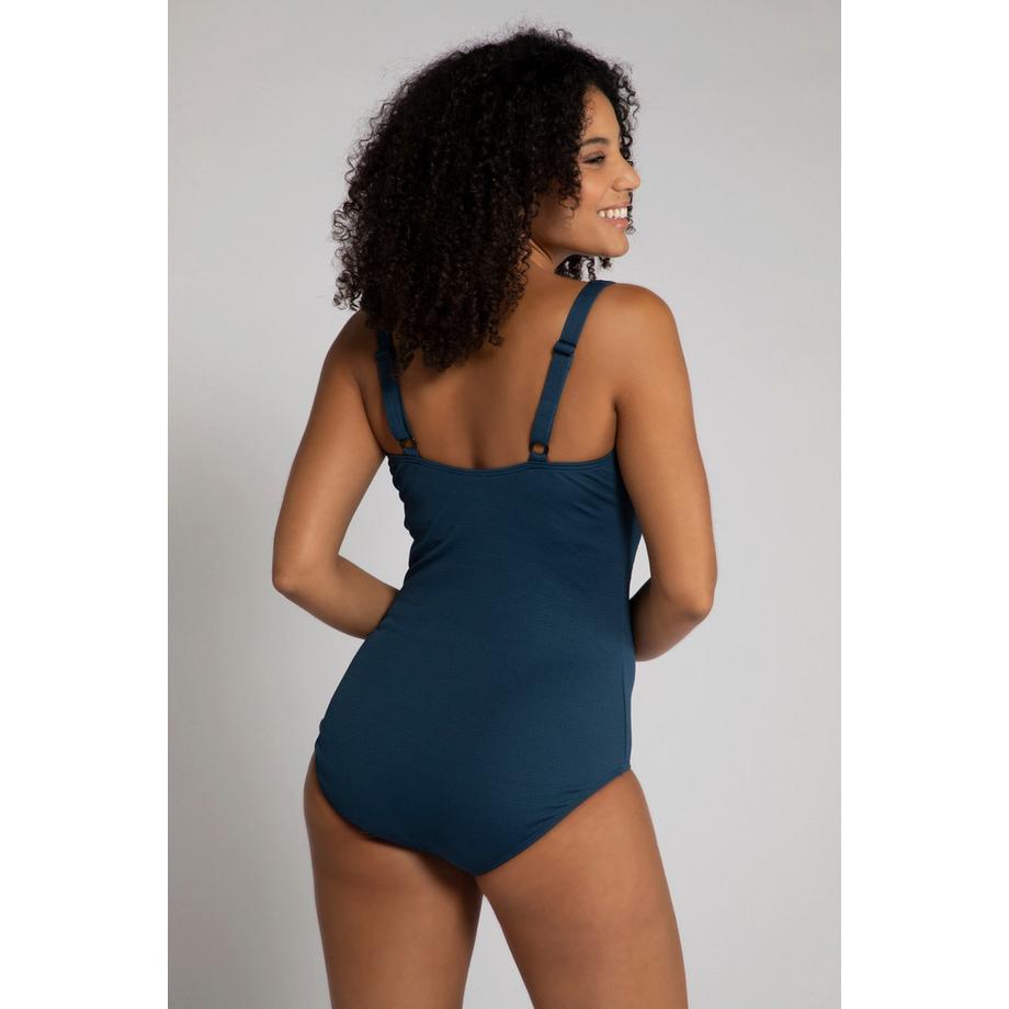 Ulla Popken Costume da bagno Drapé Struttura Fine Coppe Morbide  