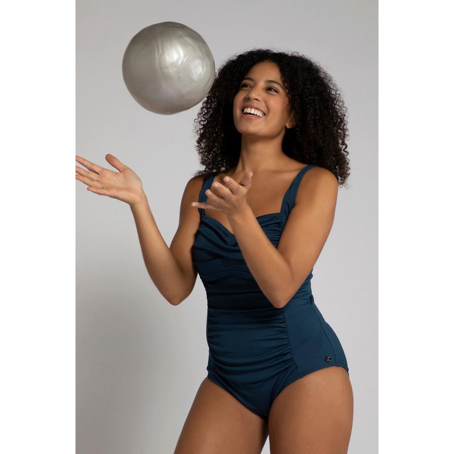Ulla Popken Costume da bagno Drapé Struttura Fine Coppe Morbide  