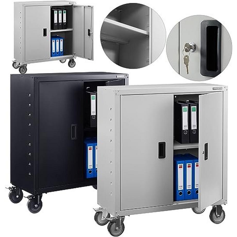 Armadio per archiviazione  Armadio per ufficio  Armadio portaoggetti  Armadio porta materiali con rotelle