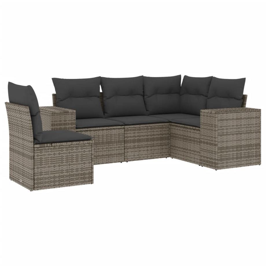 set divano da giardino Polirattan
