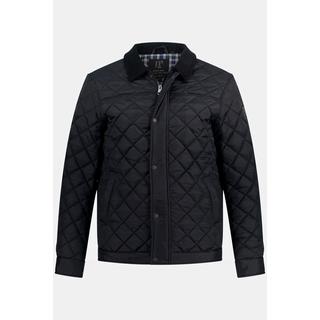 JP1880  Steppjacke, Cordkragen, Zipper 