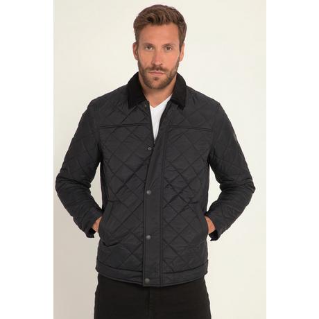 JP1880  Steppjacke, Cordkragen, Zipper 