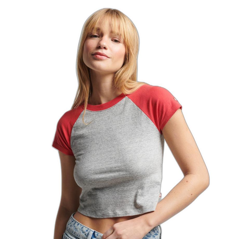 t-shirt aus bio-baumwolle vintage tiny baseball