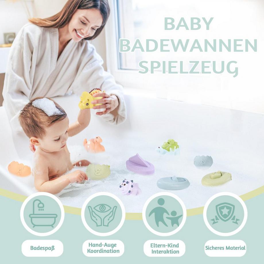 Activity-board  Dinosaurier Baby Kindersilikon Badespielzeug Schimmelfrei 