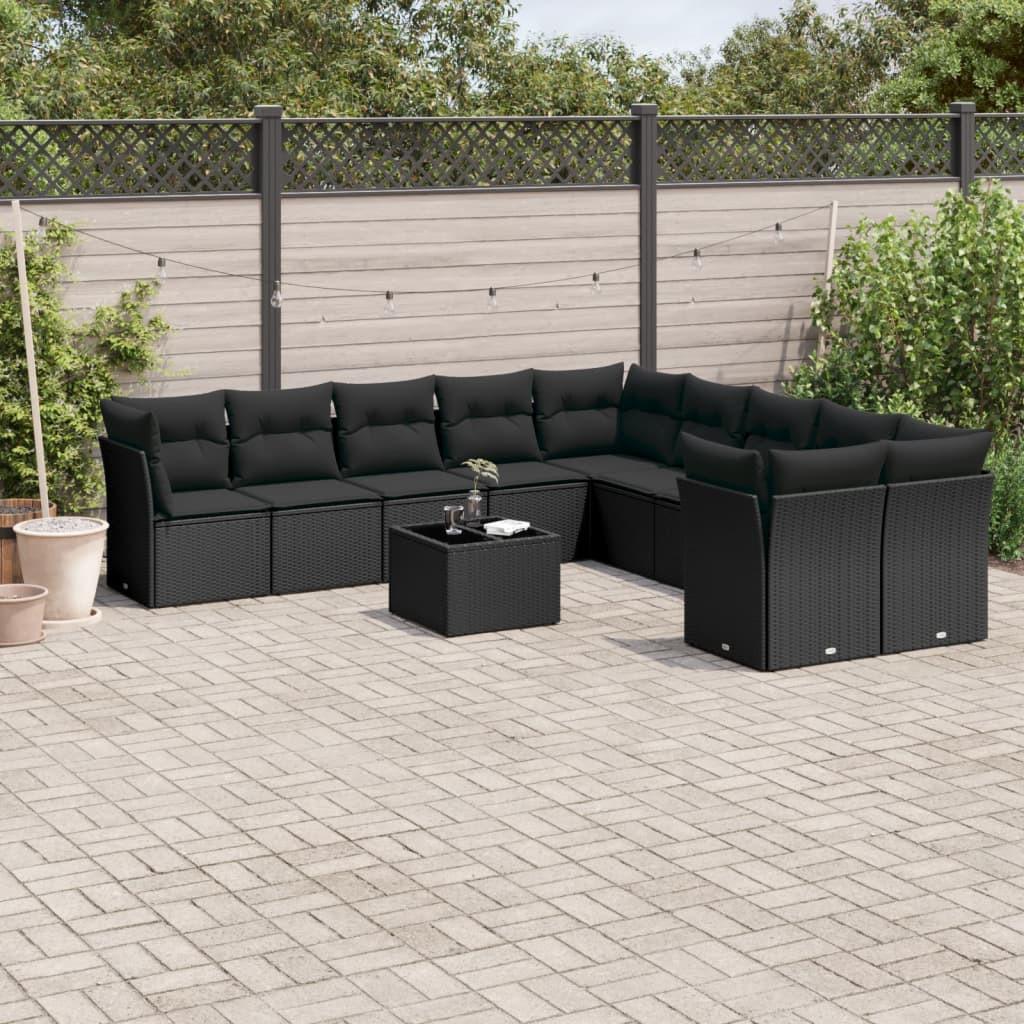 VidaXL set divano da giardino Polirattan  