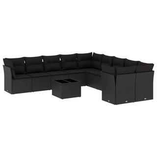 VidaXL set divano da giardino Polirattan  