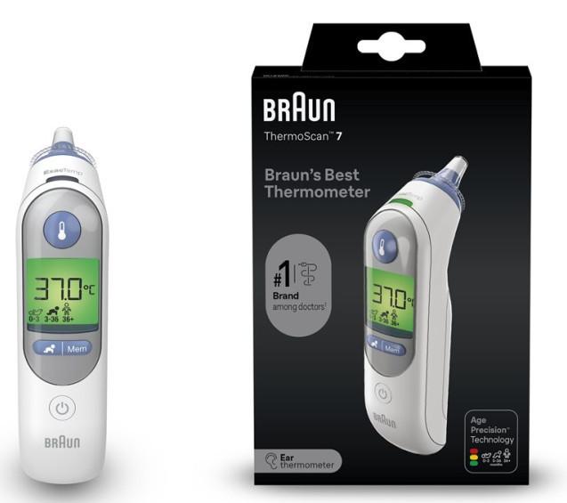 BRAUN  Braun Thermomètre auriculaire ThermoScan 7 (1 pc) 