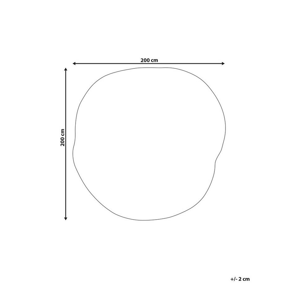 Beliani Tapis en Soie artificielle Moderne KANRACH  