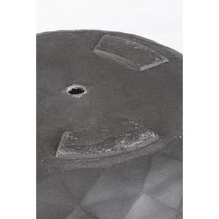 mutoni Vase Pyramid courbé anthracite (lot de 3)  
