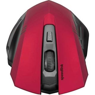 SPEEDLINK  Fortus Wireless Ergonomische Gaming-Maus USB Optisch Rot, Schwarz 5 Tasten 2400 dpi Beleuchtet 