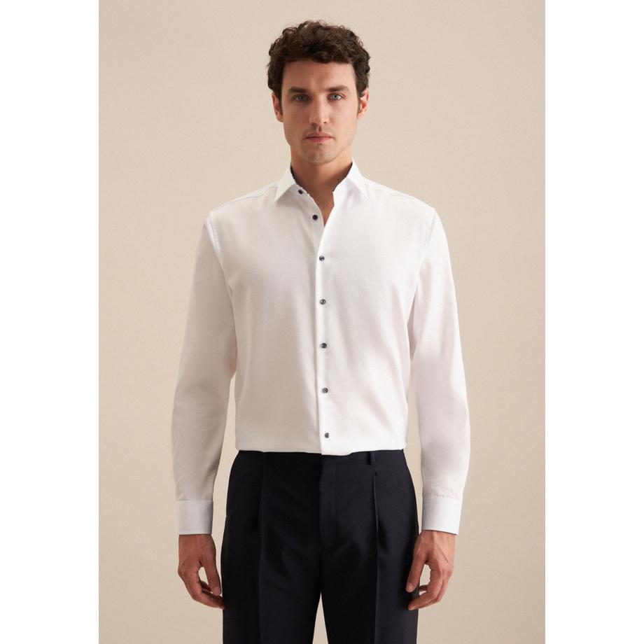 Seidensticker Camicia Business Regular Fit Manica Lunga Tinta Unita  