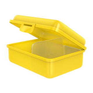 fizzy Fizzii Lunchbox mit Trennfach gelb, Hände  