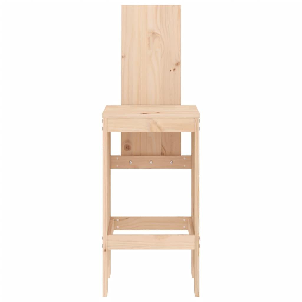 VidaXL Tabouret de bar bois de pin  