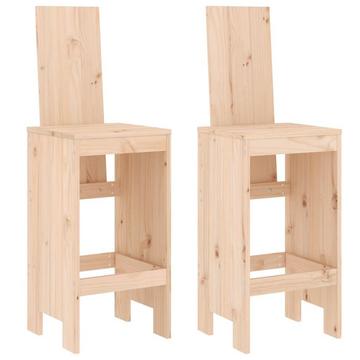 Tabouret de bar bois de pin