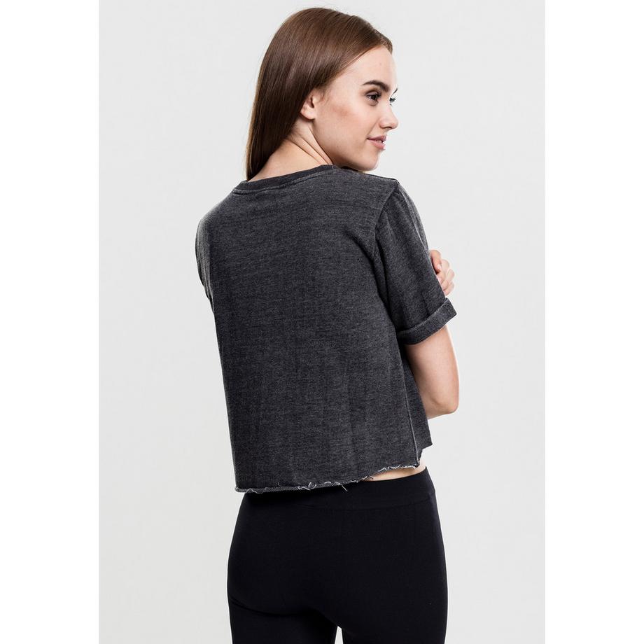 URBAN CLASSICS Cropped Burnout Short Sleeve Crew T-Shirt  