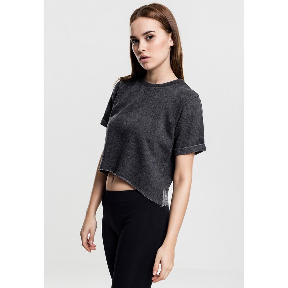 URBAN CLASSICS Cropped Burnout Short Sleeve Crew T-Shirt  