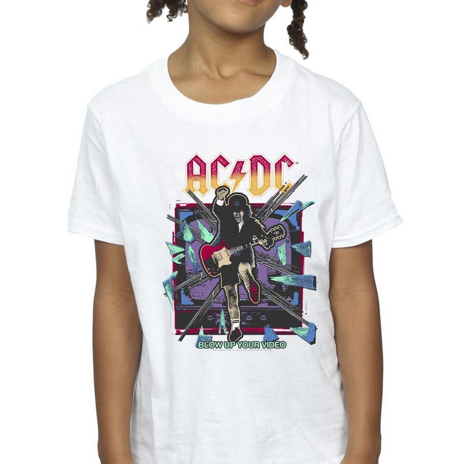 ACDC  Blow Up Your Video Maglietta Salto Ragazze 