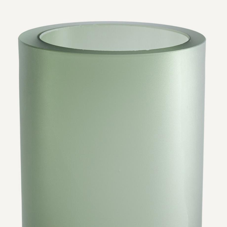 AM.PM Vase en verre soufflé givré  