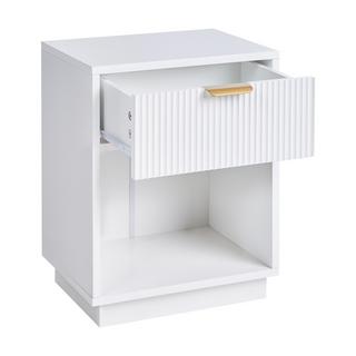 Beliani Comodino 1 cassetto en Fibra a media densità (MDF) Glamour SUMMERVILLE  