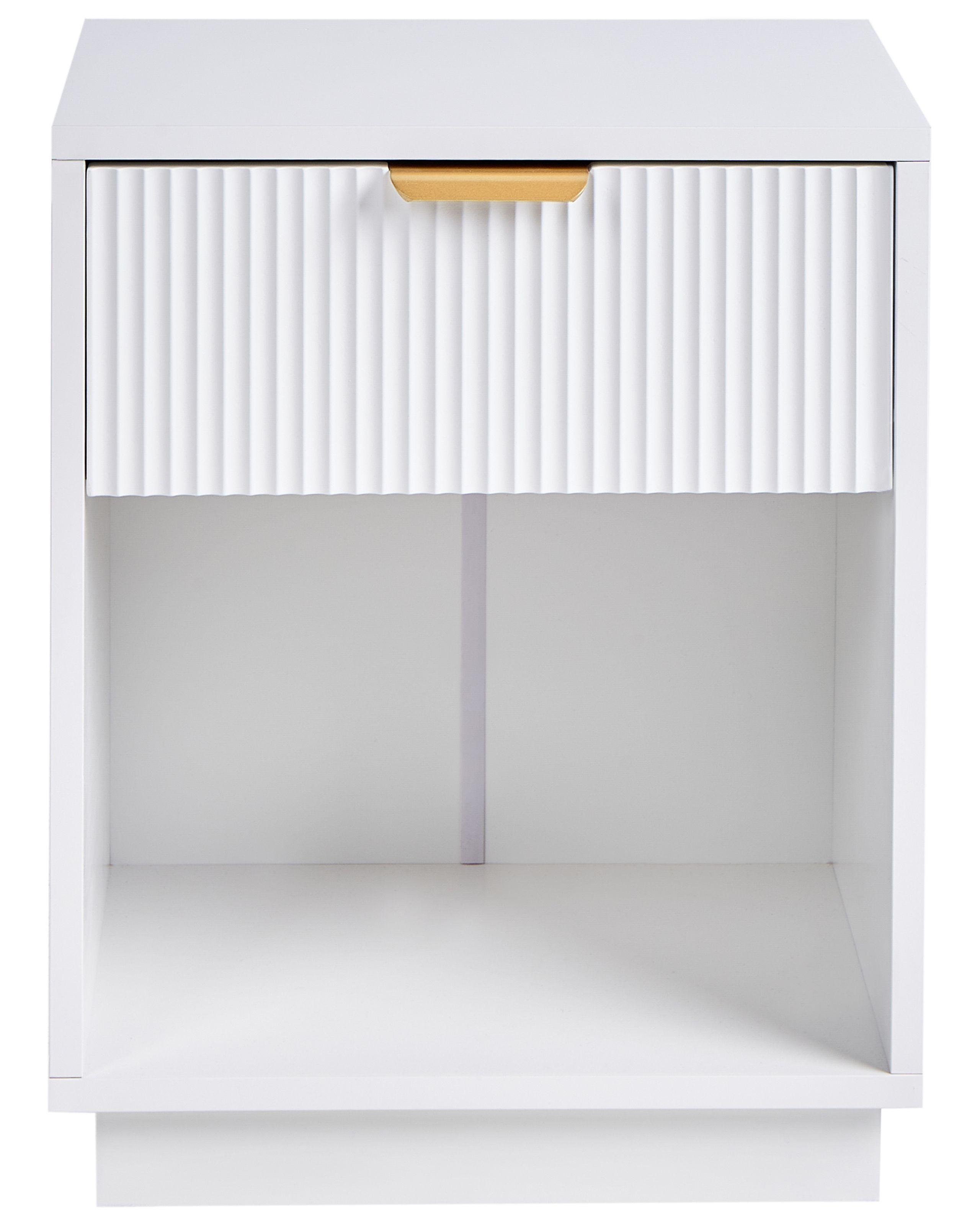 Beliani Comodino 1 cassetto en Fibra a media densità (MDF) Glamour SUMMERVILLE  